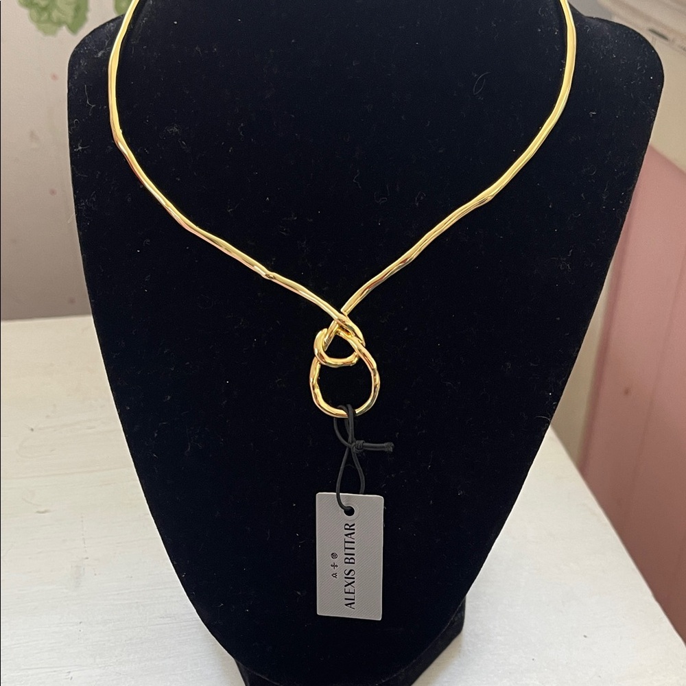 Alexis Bittar Twisted Gold Necklace
